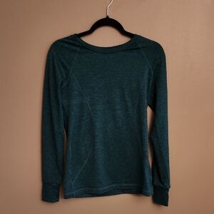 Eddie Bauer Green Fitted Long Sleeve